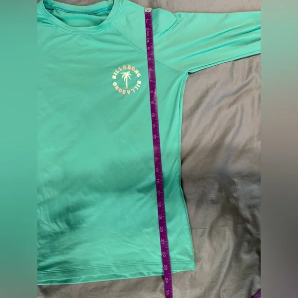 Billabong Women’s Sol Searcher Rash Guard Tropical Green - Size Large - Picture 11 of 11